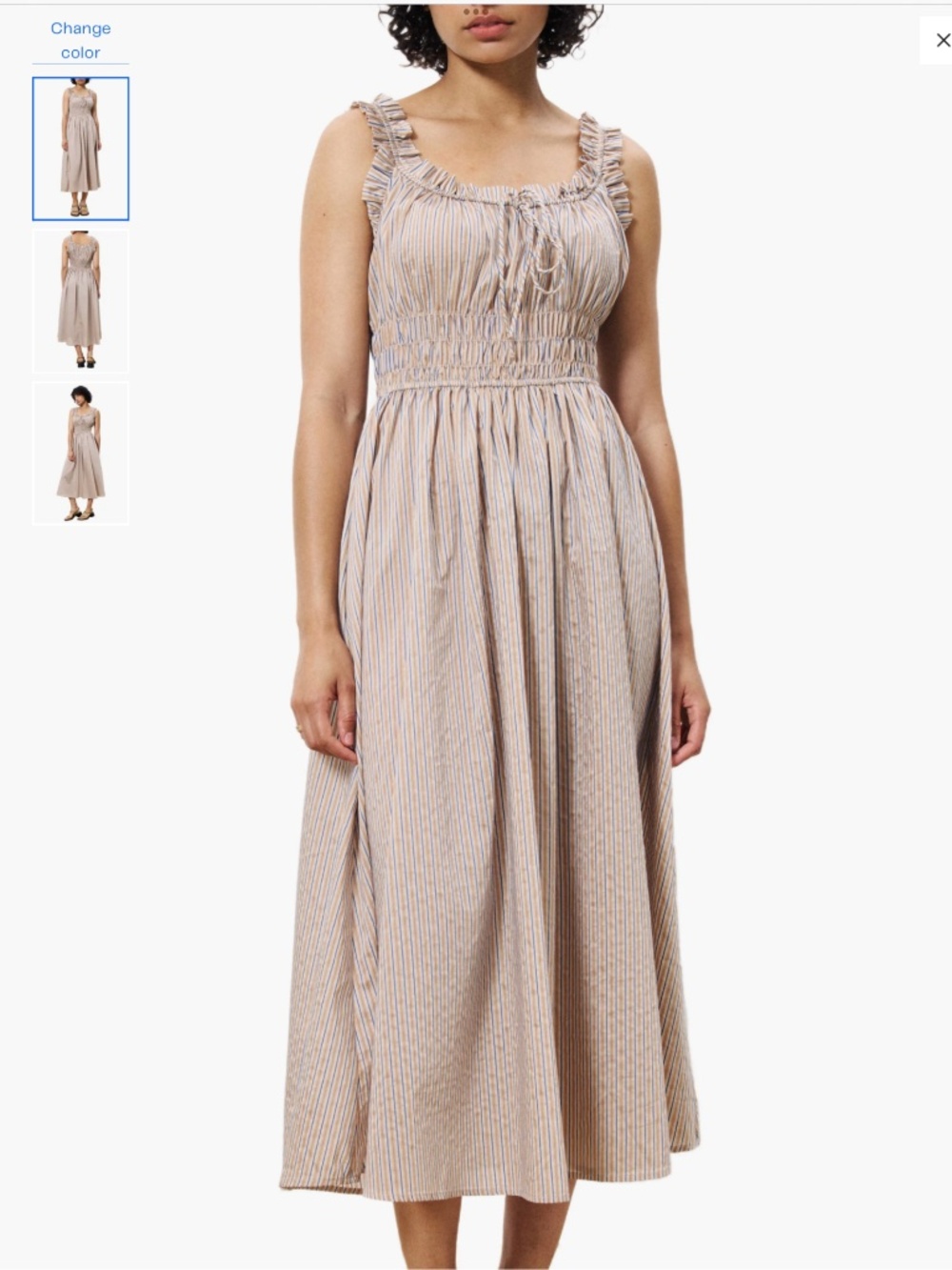FRNCH Louisane Fit & Flare Sundress, size M